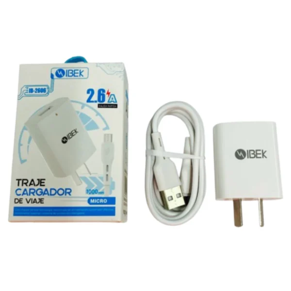 CARGADOR 2.6A V8 IBEK